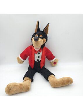 PBC International Musical 20" Big Bad Wolf Plush Doll Red Tuxedo